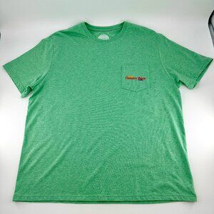 Lucky Brand Mens Green Sunset Wash Catchin' Rays Tshirt Size XXL‎